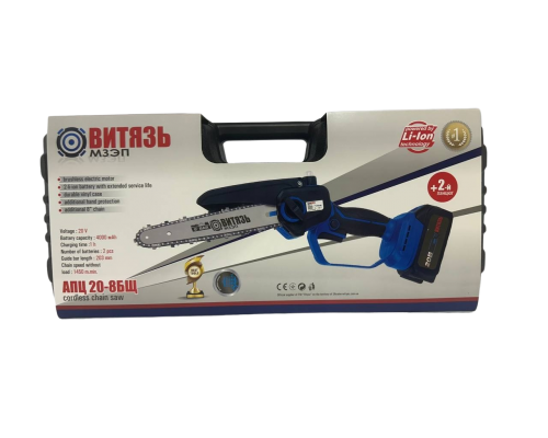Аккумуляторная цепная пила Витязь АПЦ-20-8БЩ