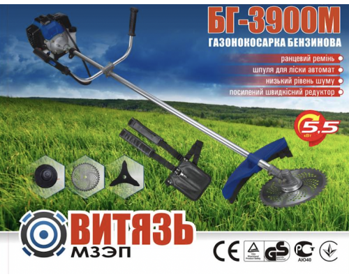 Бензиновый триммер Витязь БГ-3900М